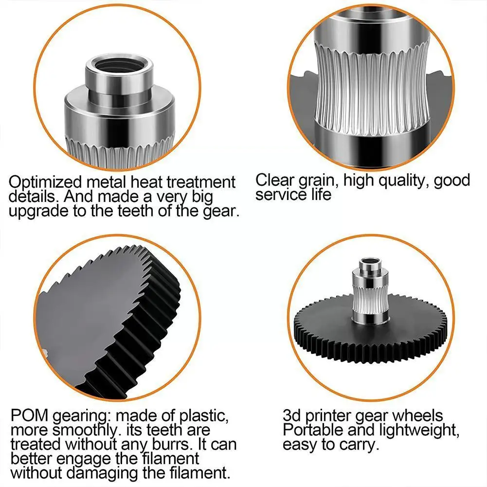 Для Экструдера с большой шестерней экструдер 66 зубцами аэрофидер сталь пластик и