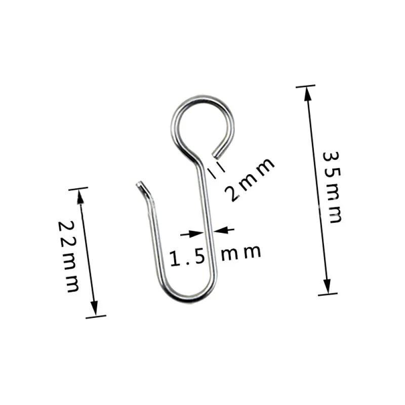50PCS/lot Metal Curtain Hanging Hooks Ceiling Curtains Tracks Hook DIY Home Decoration Materials Accessories | Дом и сад