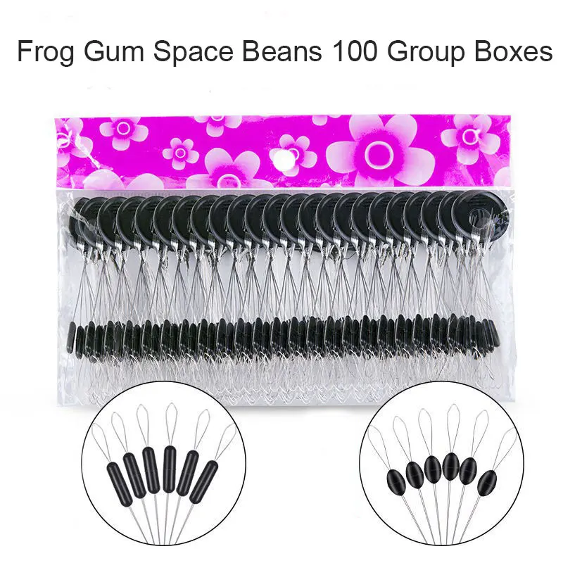 

100pcs Fishing Bobbers Stopper 6-in-1 Float Stops Fishing Bobbers Space Beans for Rigging Float Positioning