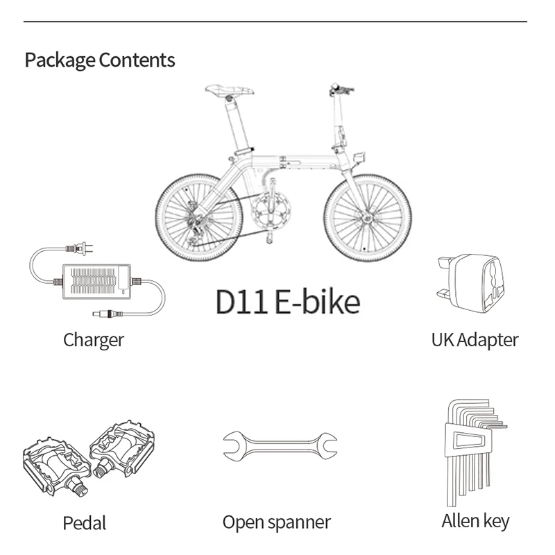[EU US Direct] FIIDO D11 11.6Ah 36V 250W 20 дюймов складной велосипед с толстым Ebike Мопед 25 км/ч