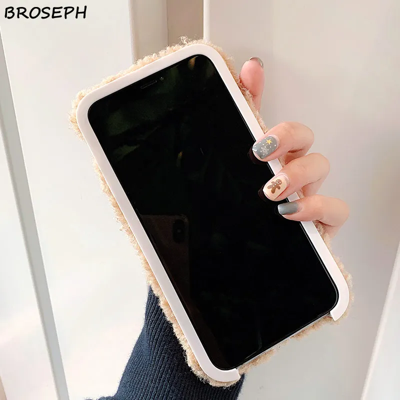 3D вышитый плюшевый чехол для iPhone 11 Pro Max XS X XR 6 6S 7 8 plus с рисунком счастливой собаки