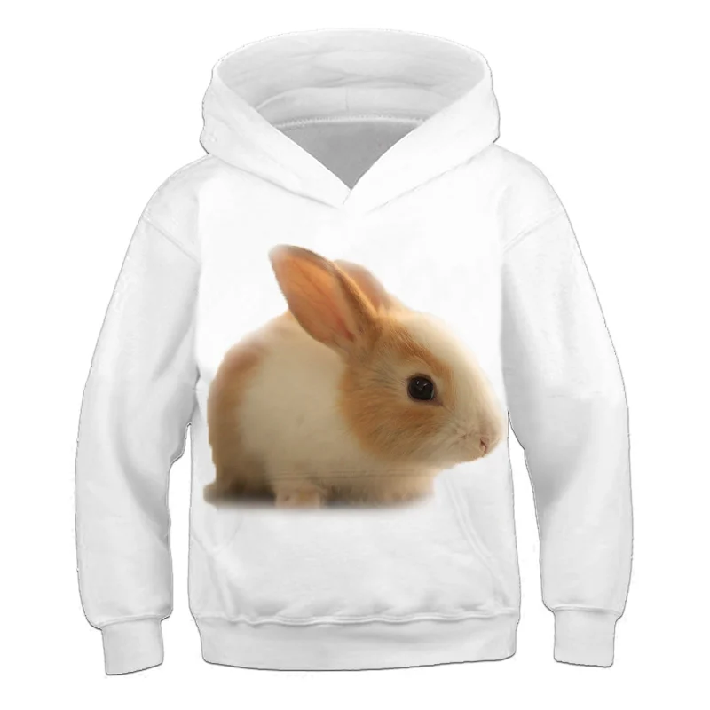 

Cute Rabbit Hoodie 3D Cartoon Boys And Girls, Children's Fashion Casual, Fashion Personality Sweatshirt 2021Autumn And Winter
