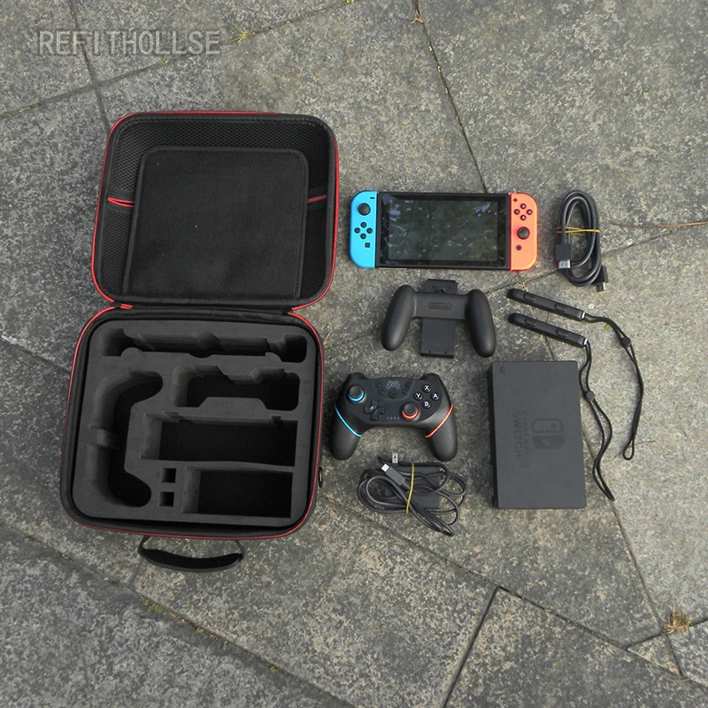 Жесткий чехол для переноски совместимый с Nintendo Switch путешествий контроллером Pro |