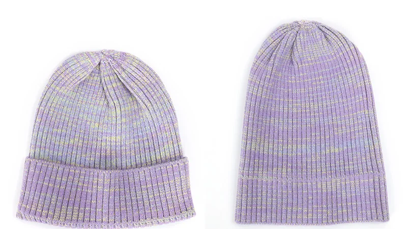 Fashion woman variegated knit hat autumn and winter warm high quality cotton hat Innocent cap ladies casual ski mask peas
