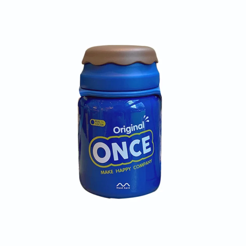 

Art girl's heart small and cute mini insulated water cup with portable biscuit Harajuku style insulated cup mini water bottle