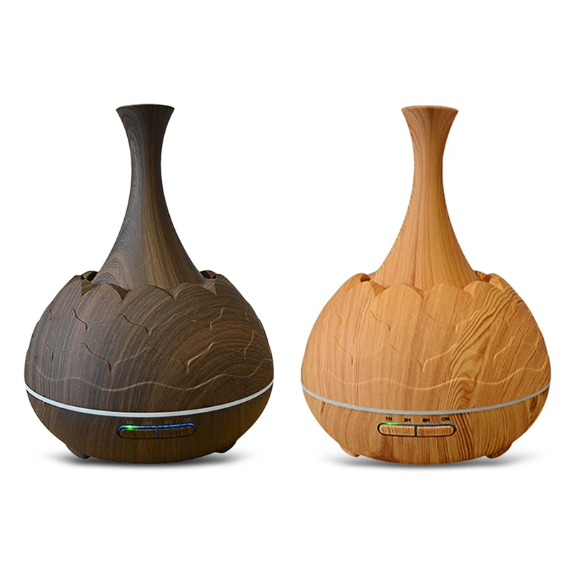 

Air Humidifier WiFi Aroma Diffuser Essential Oil Machine Wood Pattern for home hotel office