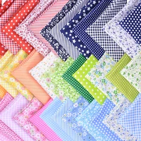 5050cm patchwork flower printed 100 cotton fabrics diy sewing assorted pattern cotton cloths handmade needlework crafts 7pcs