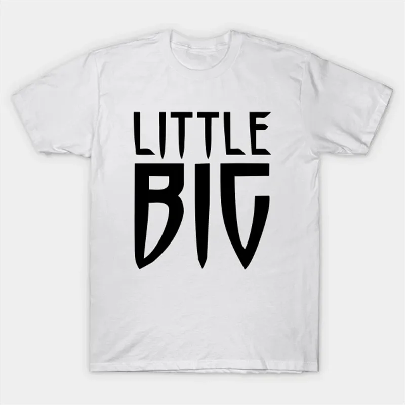 Футболка с надписью Little Big русская футболка в стиле панк-поп для фанатов