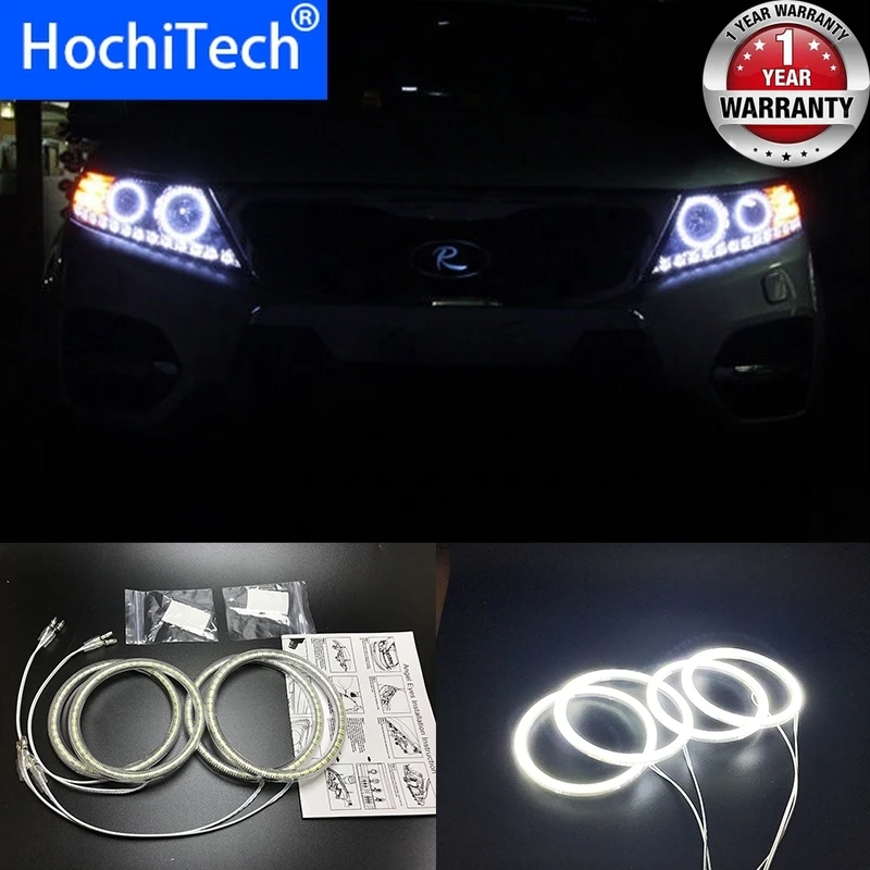 HochiTech для Kia Sorento R 2009 2012 ультра ярсветодиодный SMD белые светодиодные глаза ангела