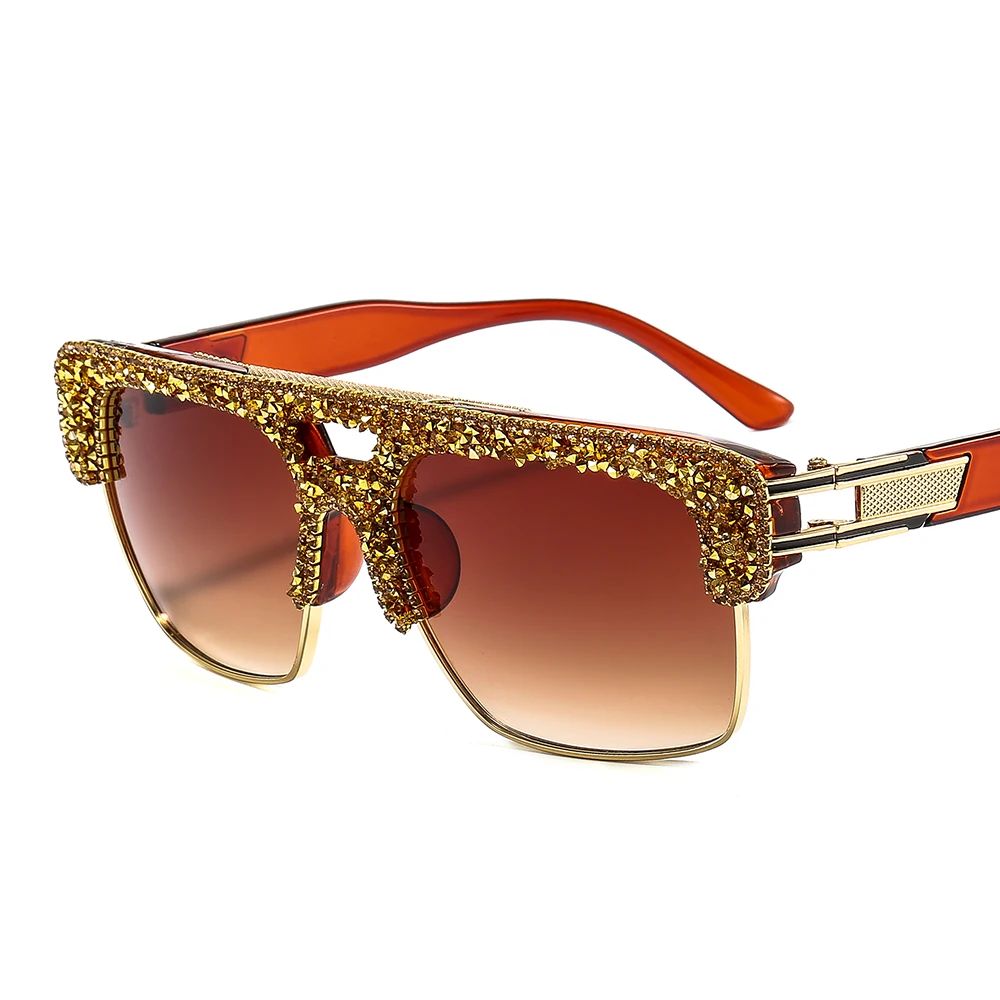 

Women Vintage Rimless Sunglasses Luxury Designer Mens Sunglasses Handmade Shades for Women Wholesale eyeglasses Gafas De Sol