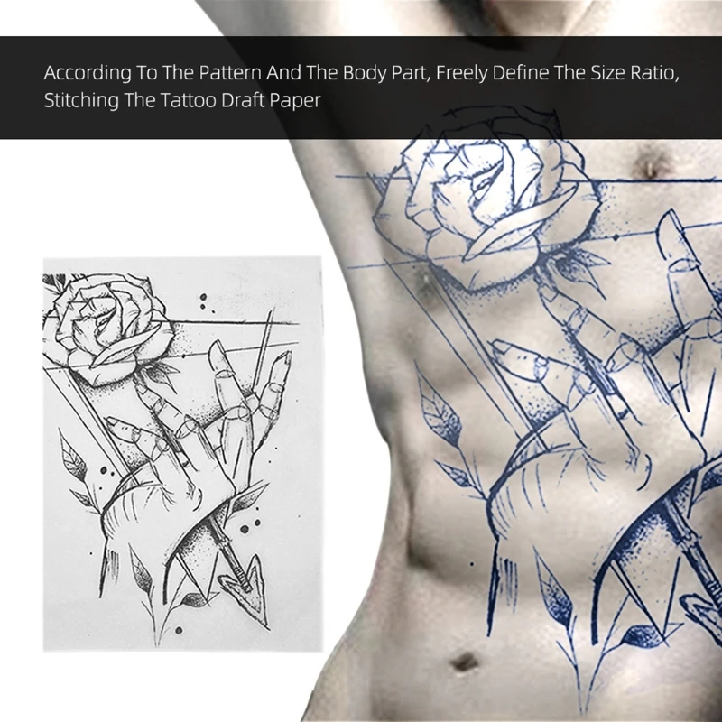 Переводная бумага для татуировок эскизная аксессуары термотрафарета принтера 100