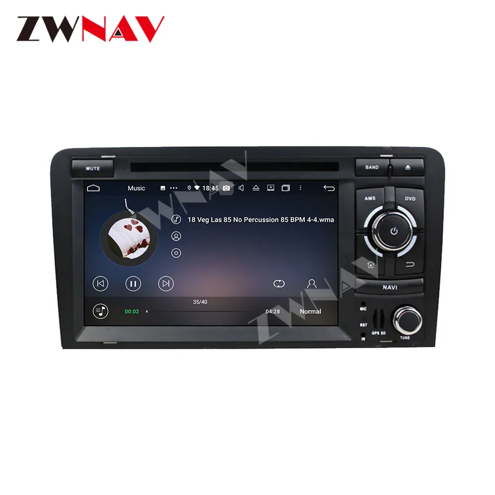 DVD-плеер Carplay 128 ГБ Android 10 для Audi A3 2003-2008 2009 2010 2011 2012 2013 GPS автомобильное радио аудио