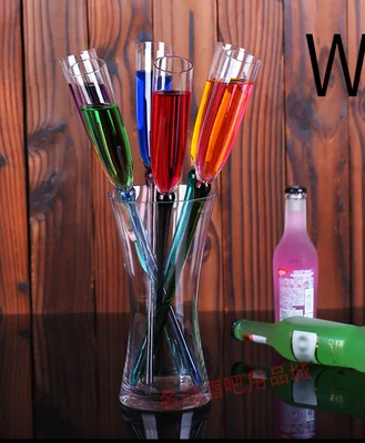 Acrylic S 6 шт Цветные Бокалы Для пляжа, свадебные бокалы es KTV, вечерние бокалы для шампанского, коктейля, вина, Nmd Verre Thule, бокалы, Chalice Doom - Цвет: Acrylic S