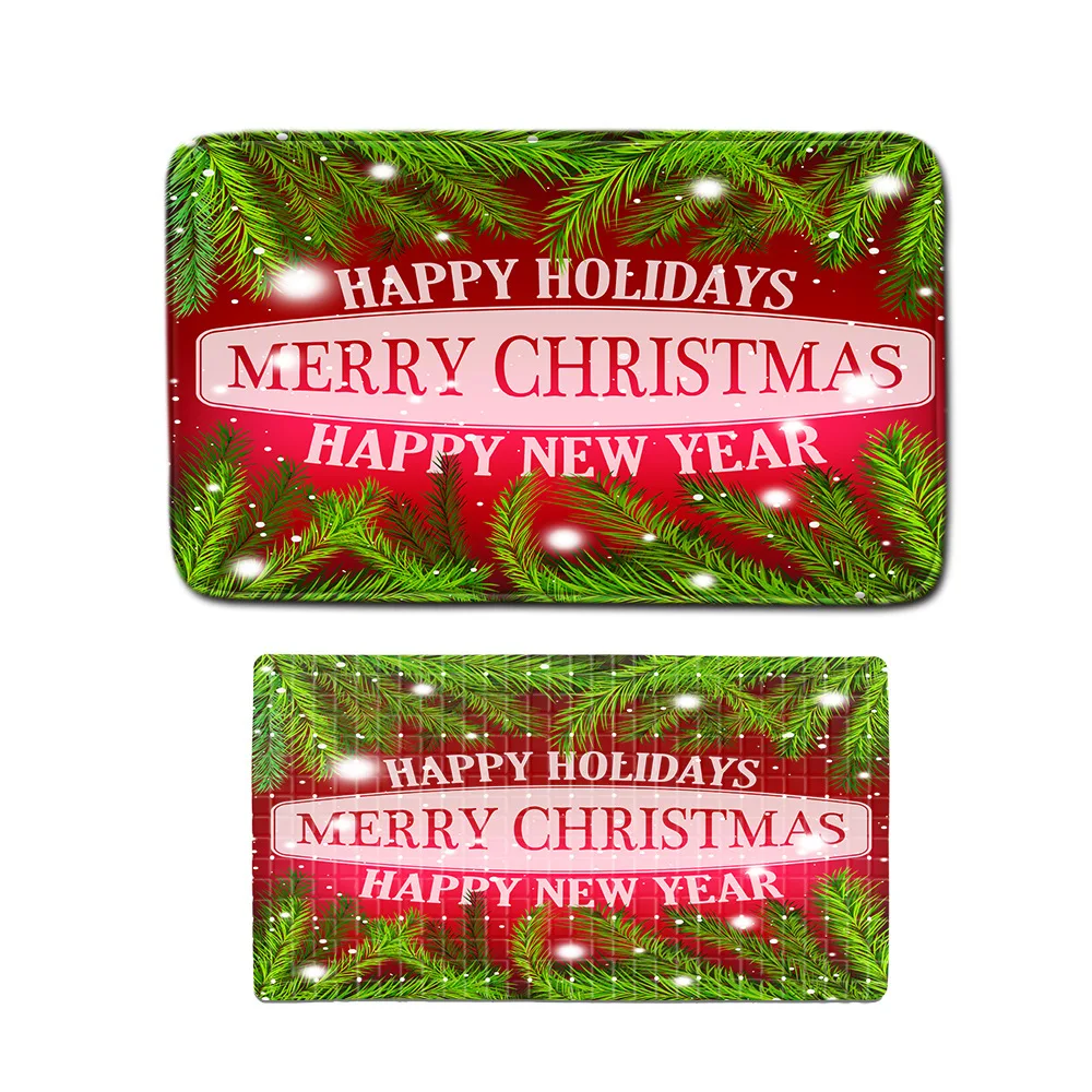 

Christmas Pattern Non-slip Carpet Bath Mat Floor Mat Foot Mat PVC Non-slip Mat