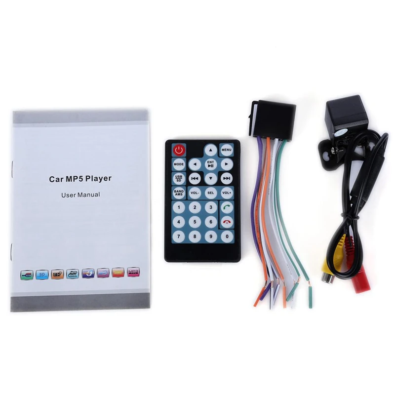 

7010B 2 Din Car Video Player 7 Inch LCD Press Screen Bluetooth FM Radio MP5 Player with 720P Camera