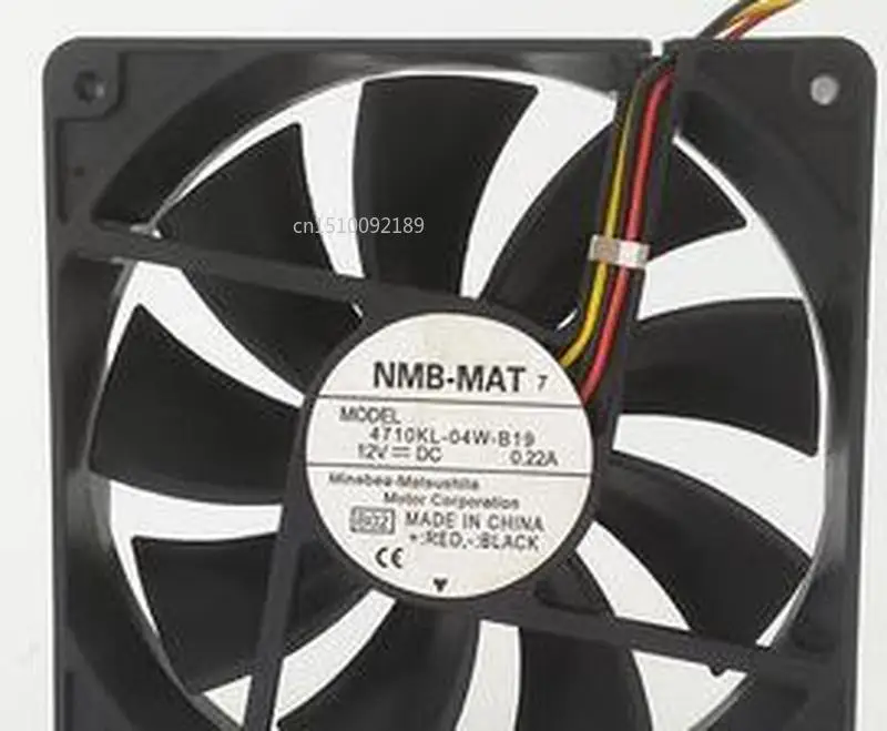 

for Original 12025 12V 0.22A 12CM Silent Chassis Fan Computer Fan 4710KL-04W-B19 Free shipping