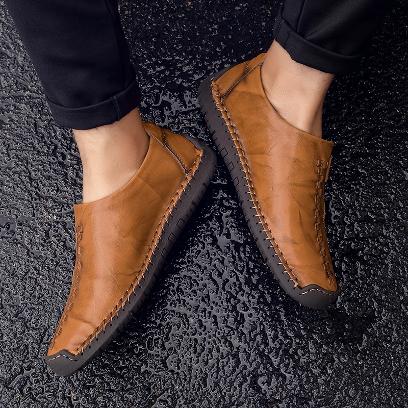 Мужские лоферы из натуральной кожи Повседневная дышащая обувь | Обувь