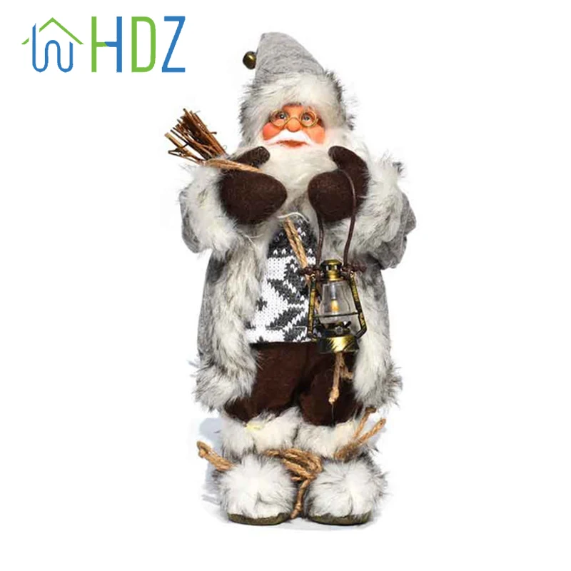 

New Year 2022 Christmas Decorations for Home 25 Style Height 30cm Santa Claus doll Children's gifts Window Ornaments Navidad
