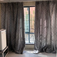 high level luxury blackout curtains high precision jacquard curtain for living room bedroom modern nordic geometric window drape