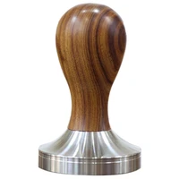 coffee tamper wood handle coffee powder hammer 58 35mm cafe accessories