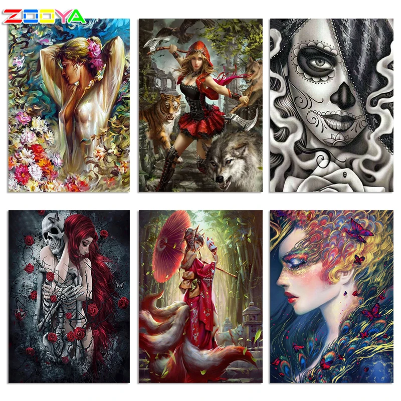 5D DIY алмазная живопись сексуальная женщина Искусство и цветок вышивка крестиком