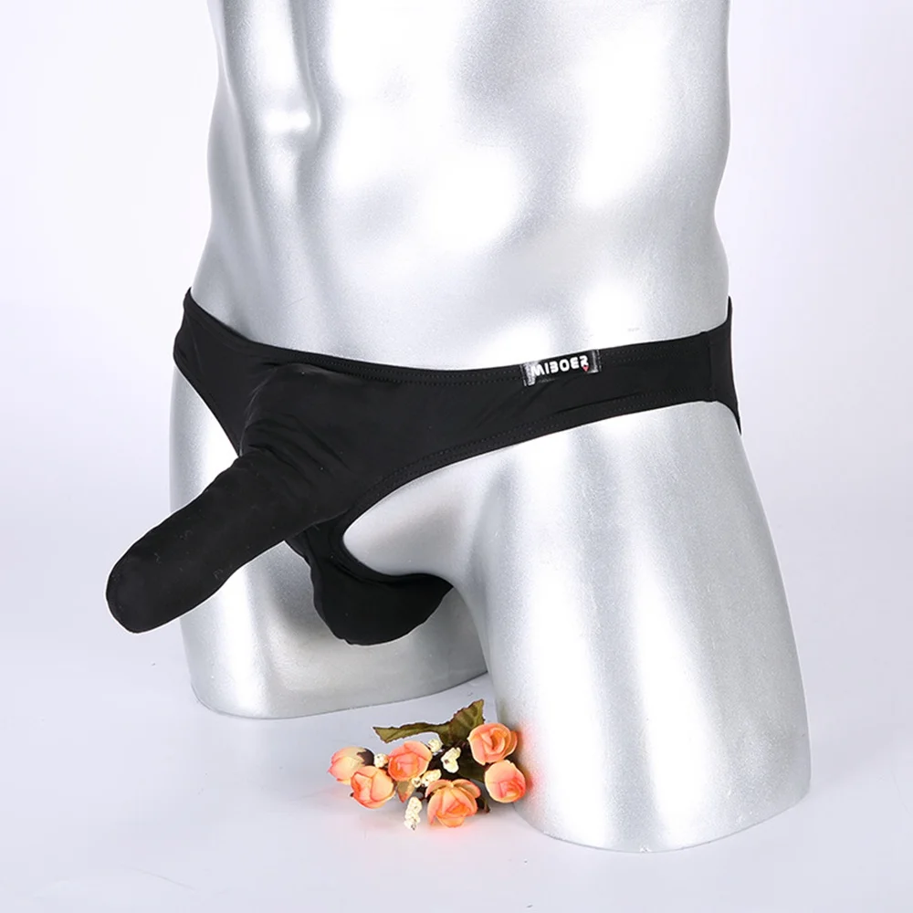 Боксеры мужские с защитой от пениса модное нижнее белье пикантные дышащие трусы U