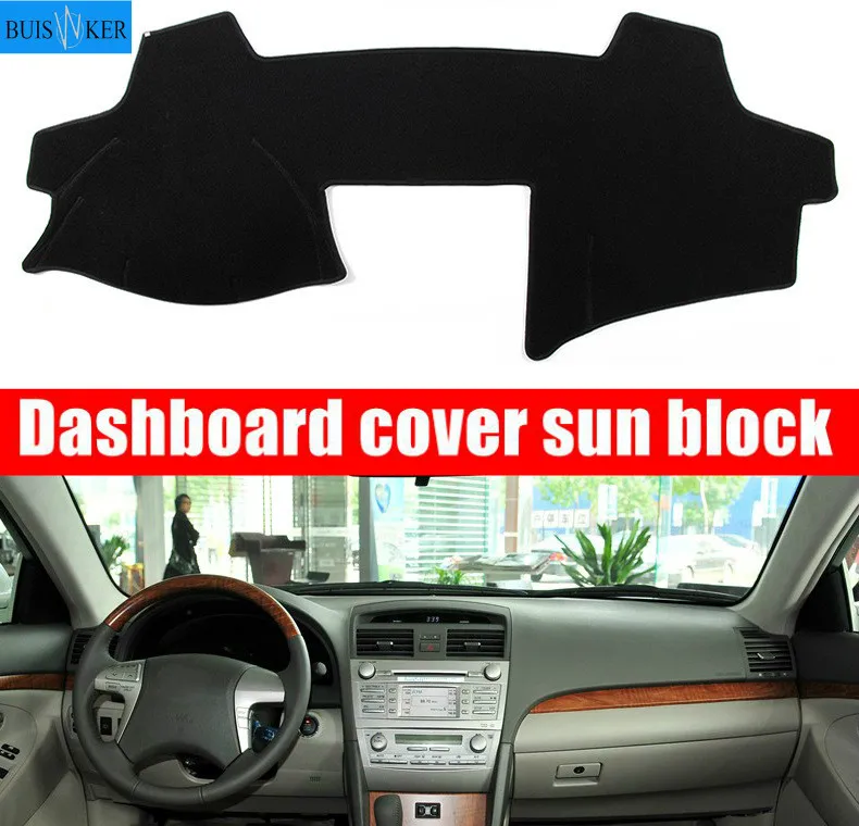 

Car Dashboard Cover Mat Pad Dash Dashmat Sun Shade Instrument Carpet Accessories For Toyota Camry Altis XV40 2007-2009 2010 2011