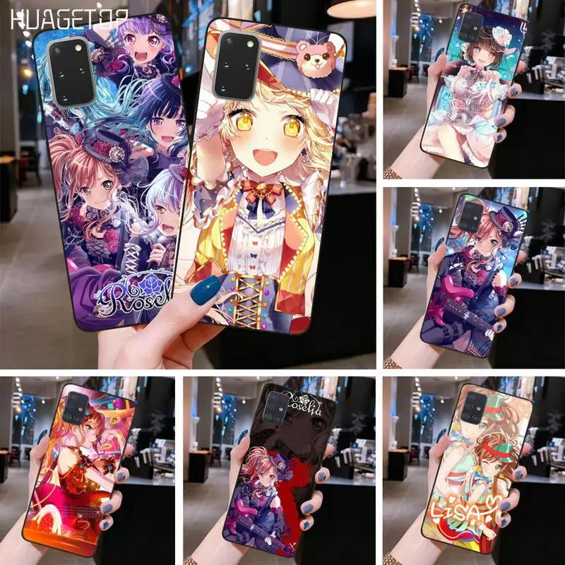 

HUAGETOP ran bang dream lisa girls Soft Rubber Phone Cover for Samsung S20 plus Ultra S6 S7 edge S8 S9 plus S10 5G lite 2020