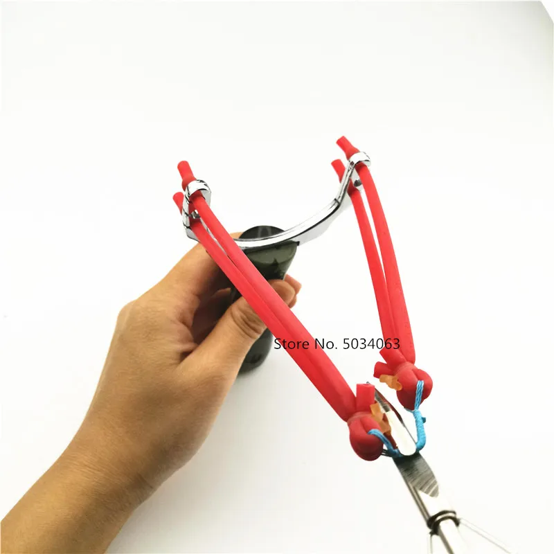 

Professional Slingshot Shooting Aluminum Slingshot Camouflage Bow Doesn't Hurt Outdoor Game Toys Fish Accessories