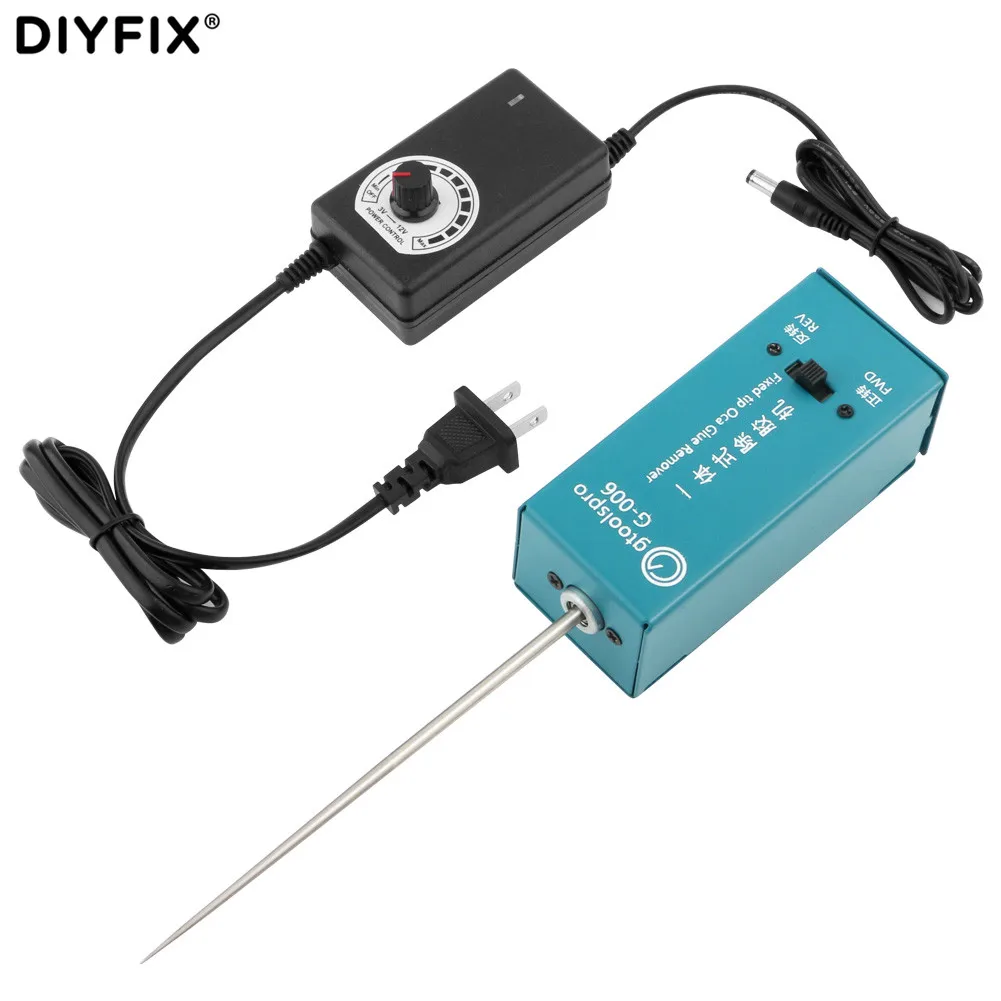 

DIYFIX Electric Glue Remover Dispergator Fixed Tip Oca LCD Touch Screen Glue Removing Tool Mobile Phone Repair Tools Set