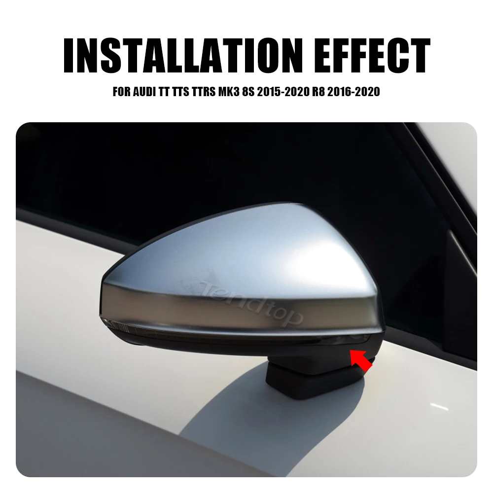 

2Pcs Dynamic Side Marker Lamp Rearview Flashing Turn Signals Repeater LED Light Mirror For Audi TT TTS TTRS MK3 8S R8 2015-2020