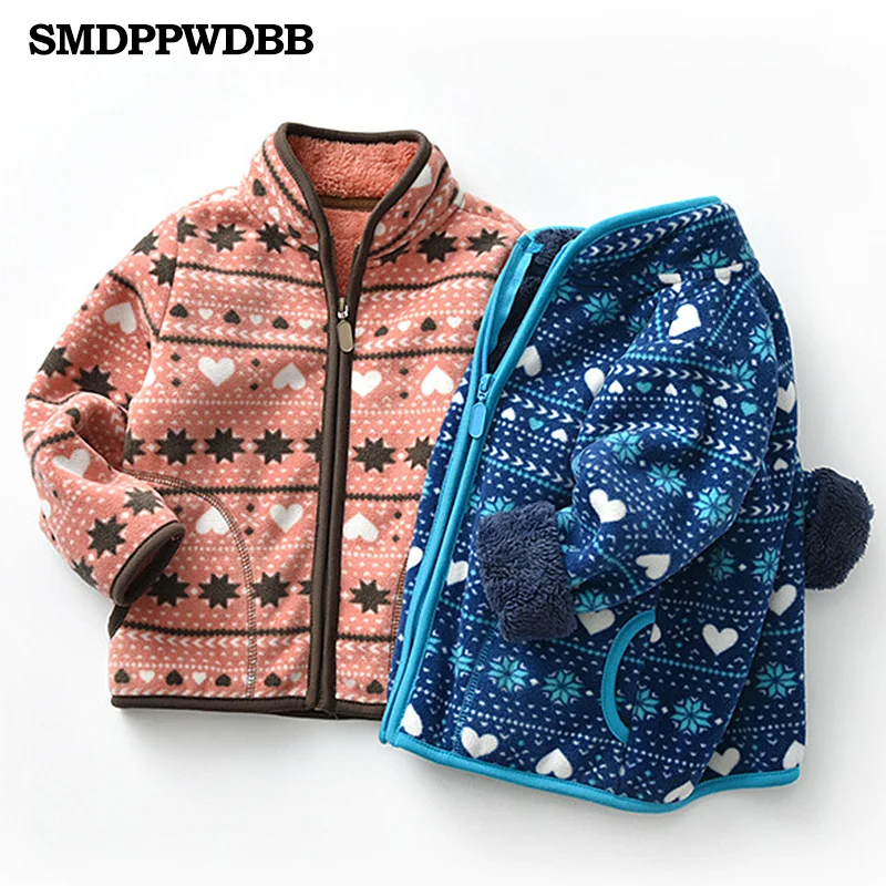 SMDPPWDBB/весенне-осенне-зимняя детская милая мягкая флисовая куртка для девочек