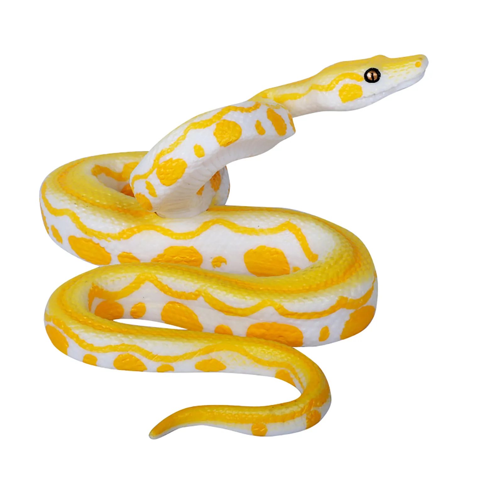 

Realistic Rubber Snake Toys Yellow Snake Fidget Toy Antistress Prank Snake High Simulation Model Adult Collection Decoration