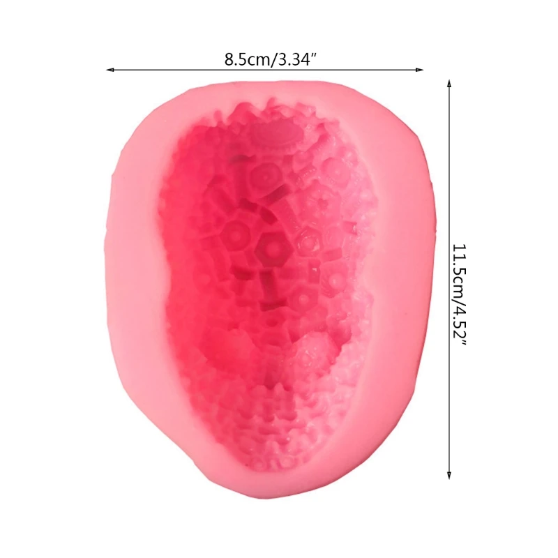 

13MC Creative Screw Skull Silicone Mold Epoxy Resin DIY Decoration Making Soap Candle
