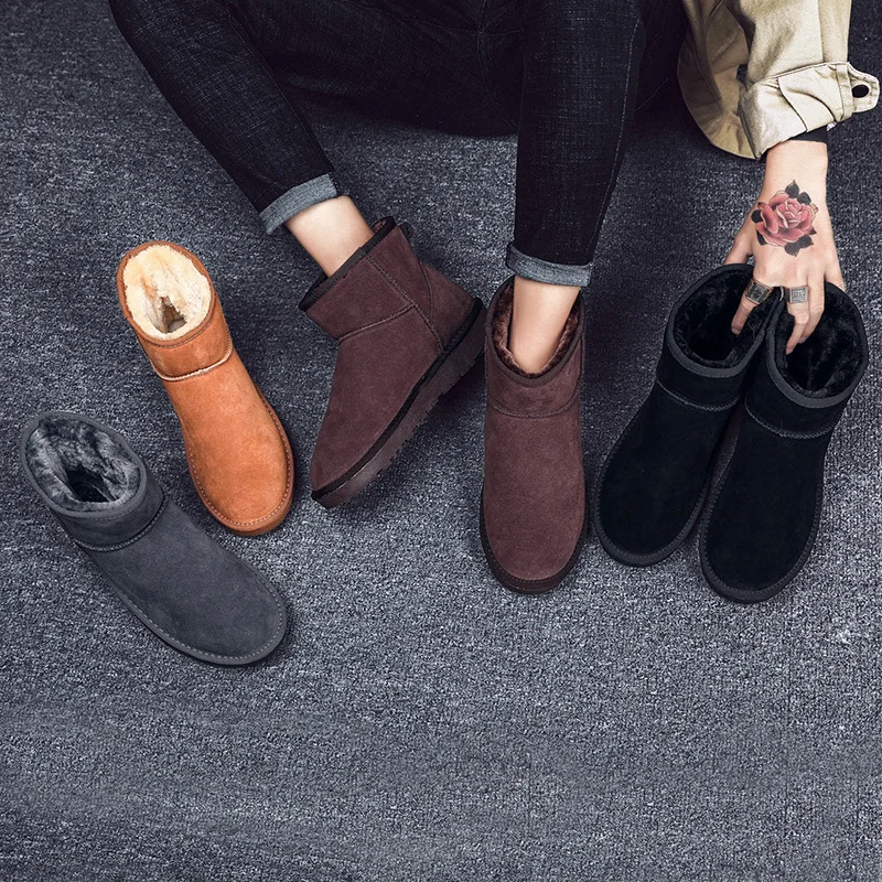 

Mens Casual Shoes Hot Sale Boots Coturno Spring Casual Shoes Men Leather Black Men's Snow Man Fashion Sneaker Shoe Leisure