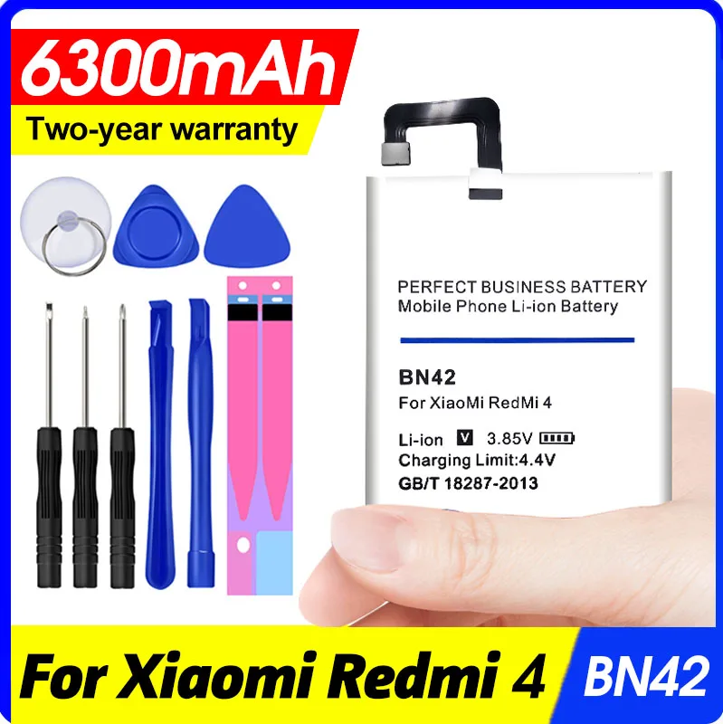 Аккумулятор BN42 BM47 BN40 BN44 BN35 для Xiaomi Redmi 4 4Pro 3 3S 3X 4X 5 Plus 6300 мАч | Мобильные телефоны и