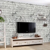 vnew intage wall sticker brick pattern self adhesive kitchen wallpaper tv background wall home living room decoration