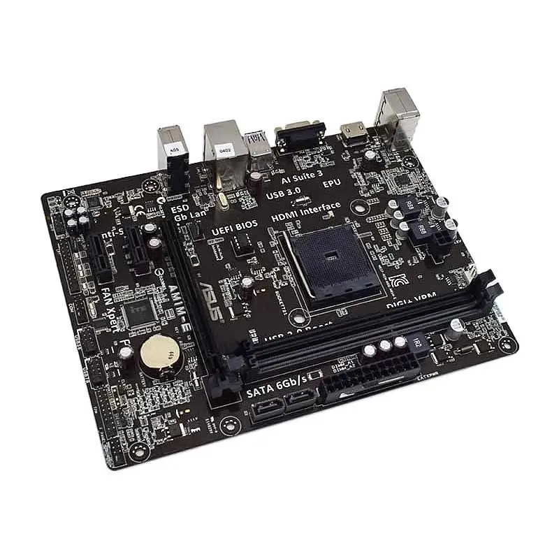 Материнская плата ASUS AM1M-E AM1 DDR3 32 Гб RAM PCI-E X16 VGA HDMI USB3.0 SATA 6 ГБ/сек. UEFI BIOS Micro ATX