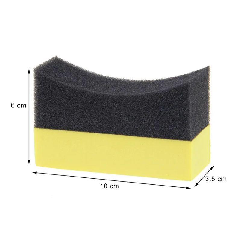 

5pcs Car Tire Waxing Polishing Washing Sponge Cleaning Pad Brush Auto Wash Tool Polishing Brush Car Goods Accessories