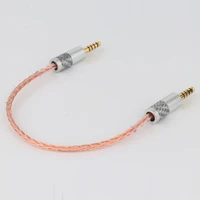 high quality 8cores braid headphone cable earphone cable with 4 4mm plug to 4 4mm connector audio adapter cable