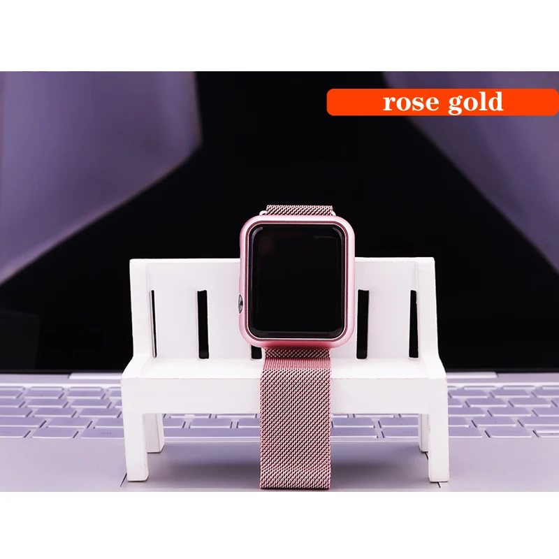 Чехол для часов apple watch 4 5 3 2 iwatch 42 мм 38 мм 44 мм 40 мм Защитная крышка из нержавеющей стали металлическая рамка с защитой от царапин