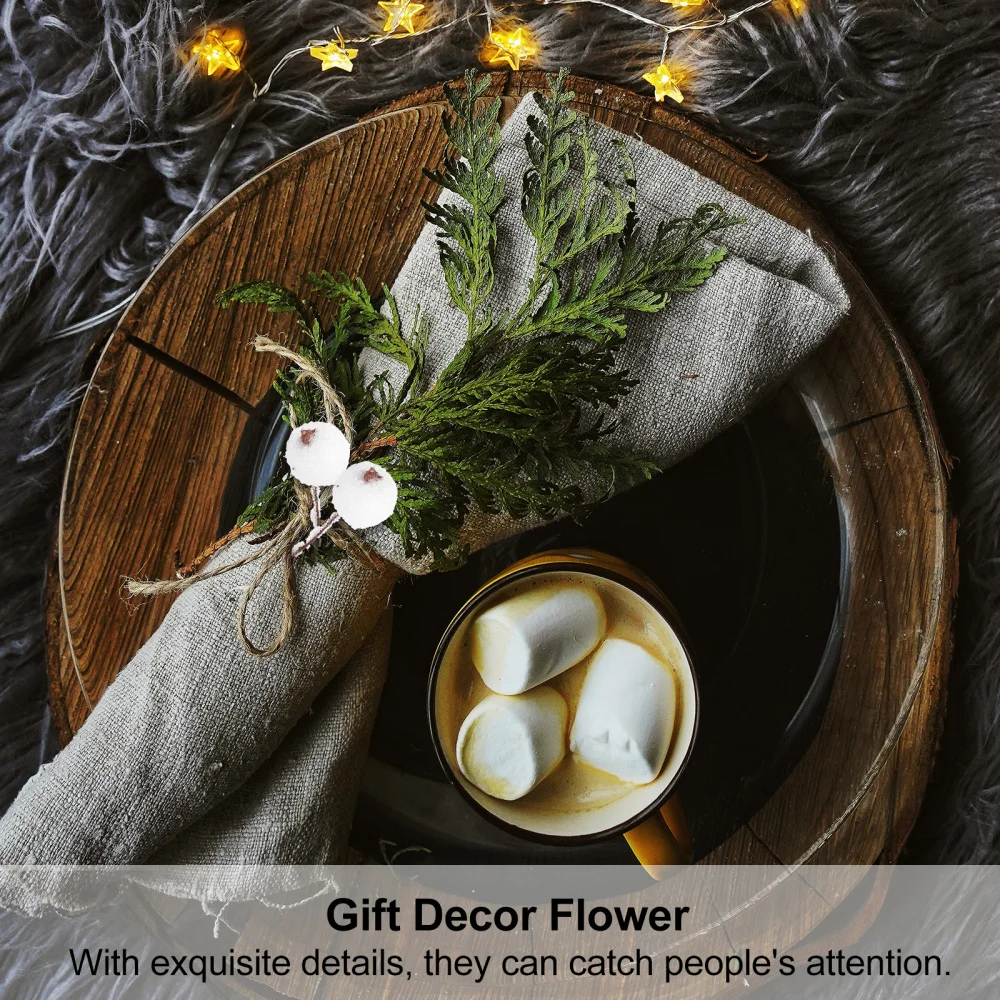 5 шт. Рождество матовый фруктов ягодный Искусственный Холли цветок ягоды