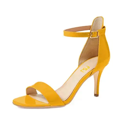 Женские Классические Летние Босоножки с открытым носком туфли на среднем