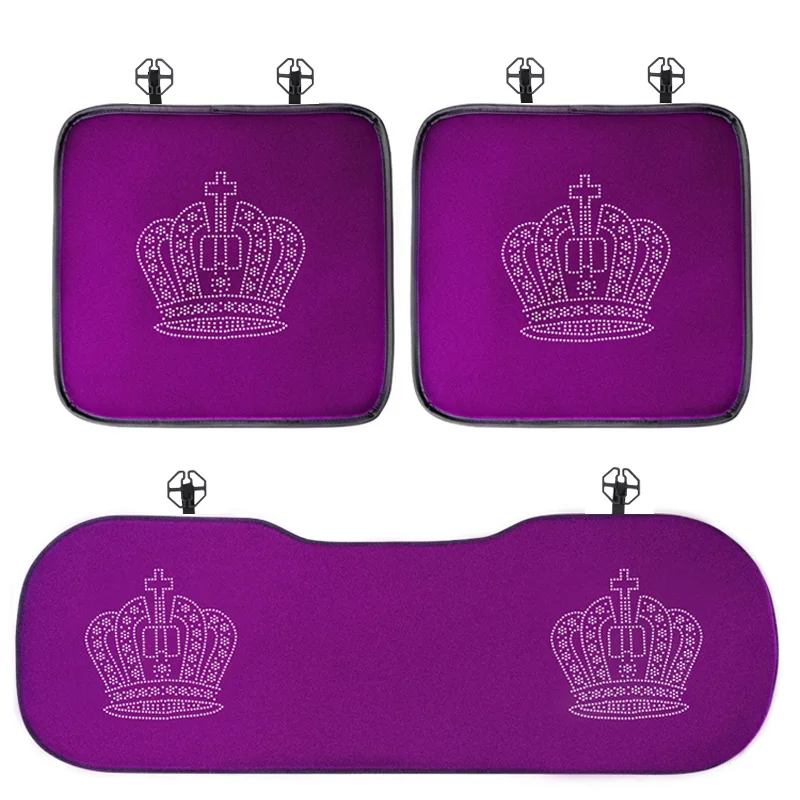 Зимние алмазные Плюшевые Универсальные чехлы для автомобильных сидений