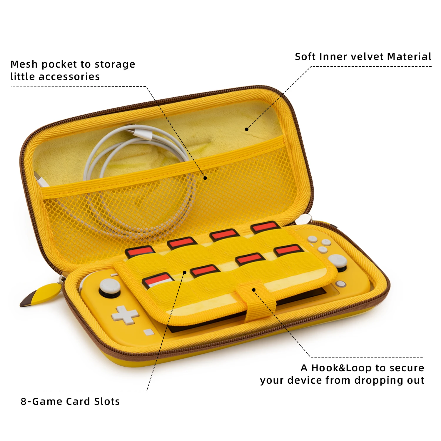 Чехол Nintendo Switch для хранения милой пики дорожная сумка большой емкости Жесткий из