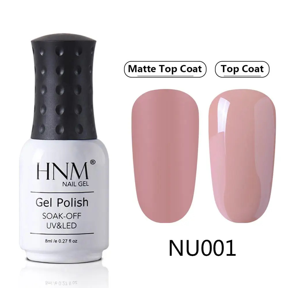 NU001 HNM красный коричневый матовый эффект гель лак для ногтей нужно матовое верхнее покрытие база Полупостоянный УФ светодиодный гибридные Лаки лак для ногтей - Цвет: NU001