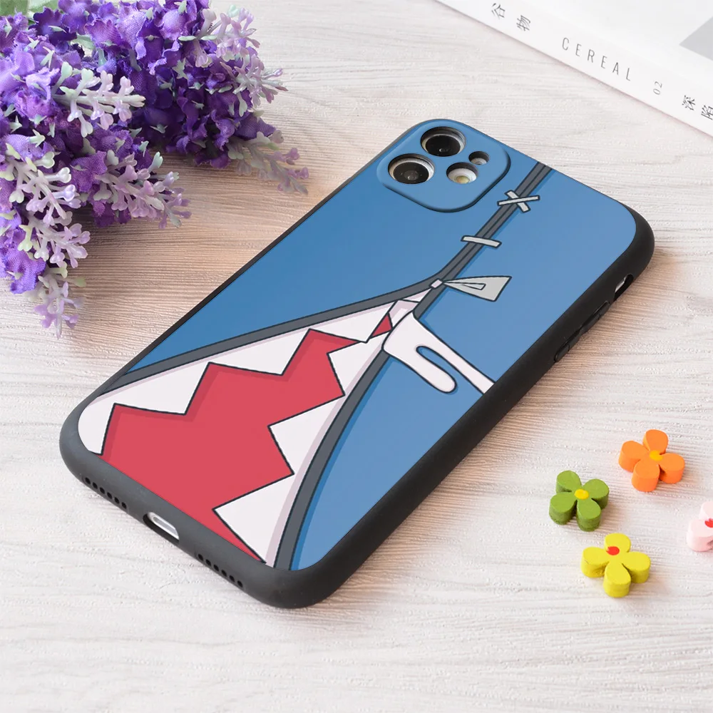 

For iPhone Gawr Gura Shark Mouth Print Soft Matt Apple Case