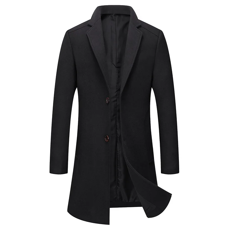 

2021 New Casual Long Winter Mantel Herren Good Quality Slim Männer Jacke