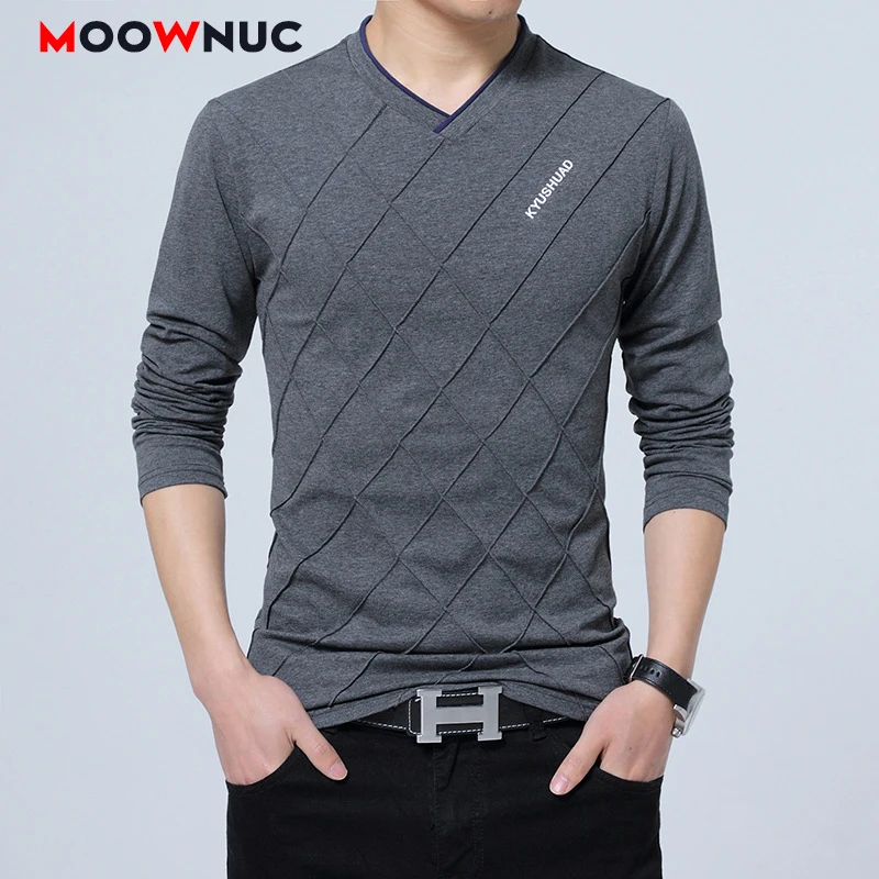 Мужская хлопковая приталенная рубашка поло с длинным рукавом размеры до 5XL|Поло| |