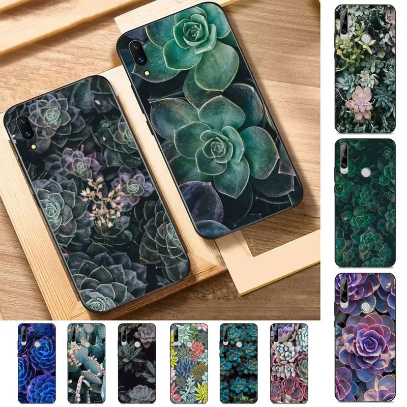 

Flower Succulent Phone Case for Huawei Y 6 9 7 5 8s prime 2019 2018 enjoy 7 plus
